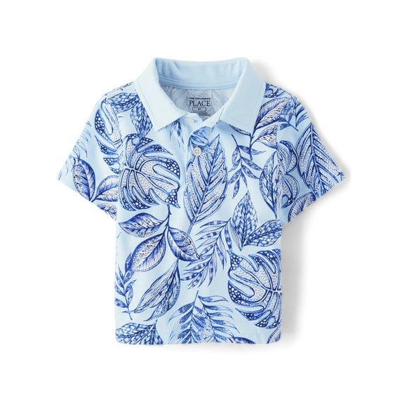 The Children's Place Baby & Toddler Boys Short Sleeve Tropical Polo, Sizes 6M-5T