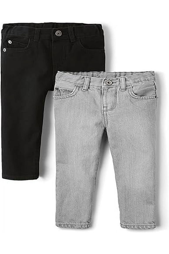 Baby & Toddler Boys Skinny Denim Jeans, 2-Pack, Sizes 6M-5T