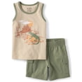 thumbnail image 1 of The Children's Place Baby & Toddler Boys Sleeveless Lizard Set, 2-Piece, Sizes 6M-5T, 1 of 3