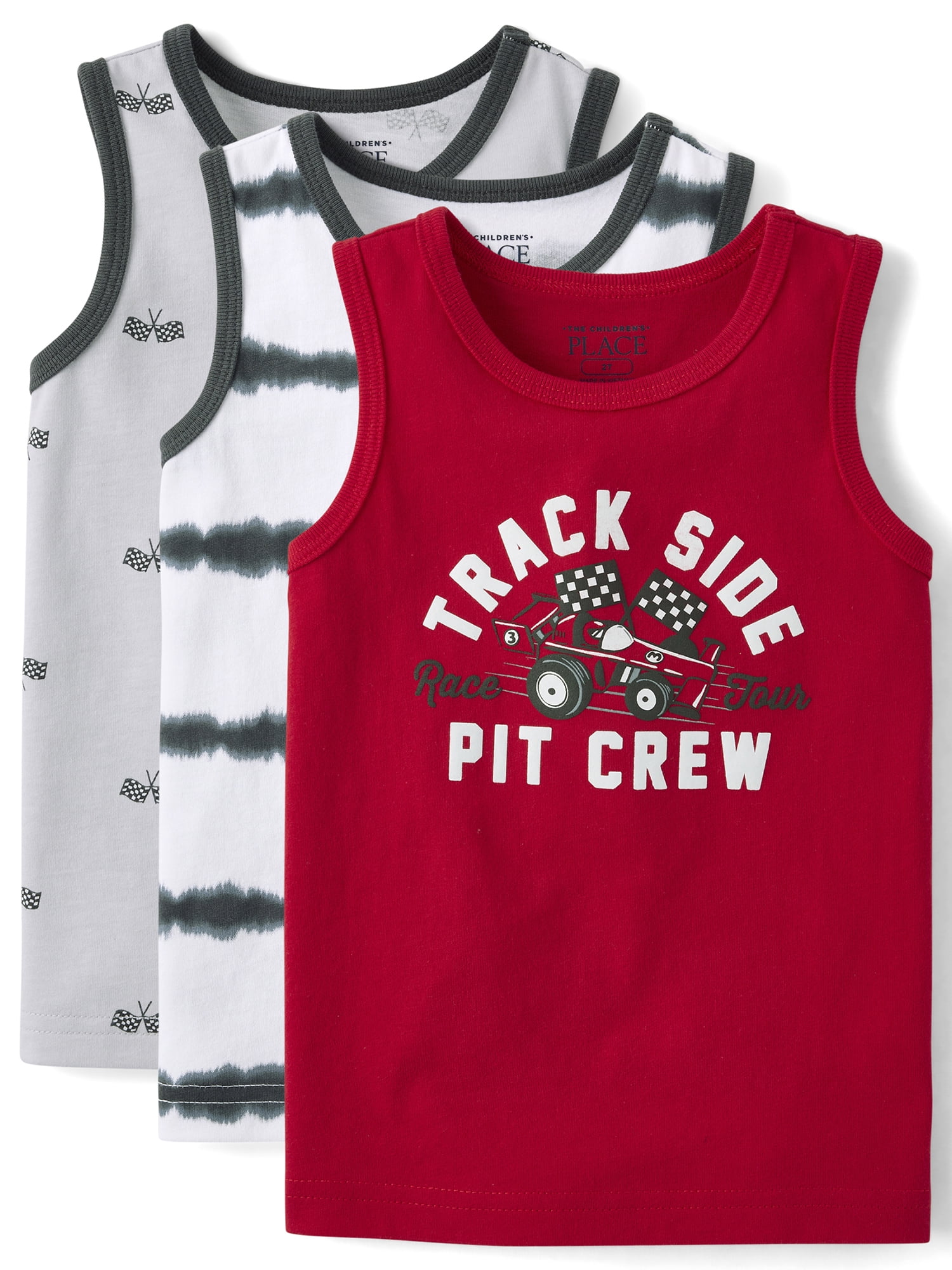 The Children's Place Baby & Toddler Boys Sleeveless Tank Top, 3-Pack, Sizes 6M-5T