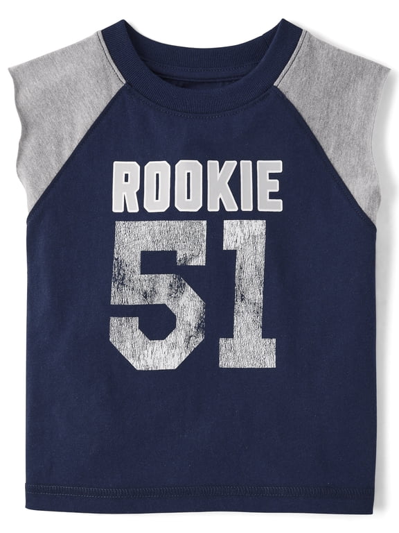 Baby & Toddler Boys Sleeveless Varsity Muscle Tank Top, Sizes 6M-5T