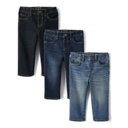 The Children's Place Baby & Toddler Boys Straight Fit Jeans, 3-Pack, Sizes 6M-5T
