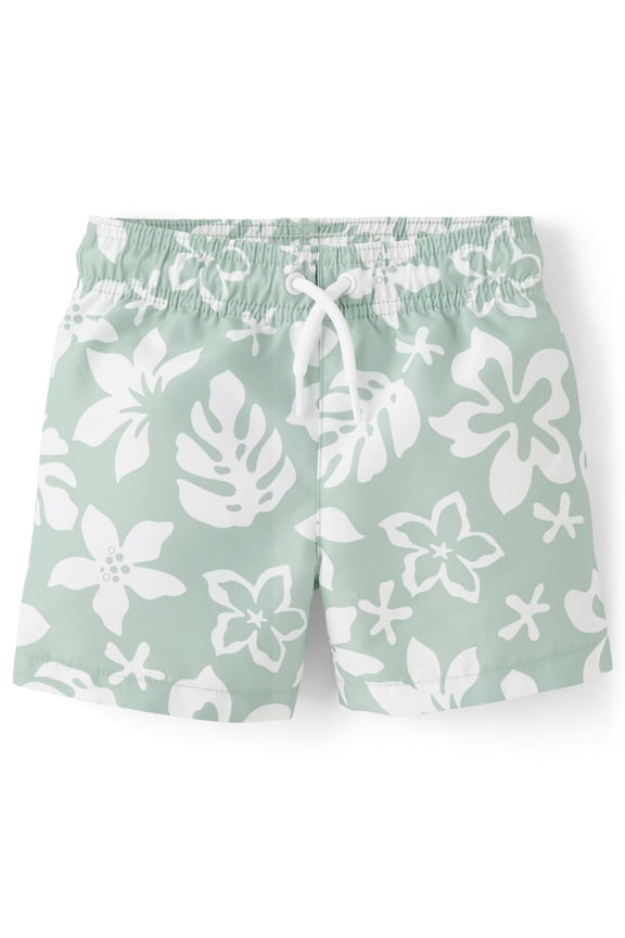 Baby & Toddler Boys Tropical Print Swim Trunks, Sizes 6M-5T