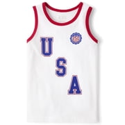 The Childrens Place Baby & Toddler Boys USA Sleeveless Tank Top, Sizes 6M-5T