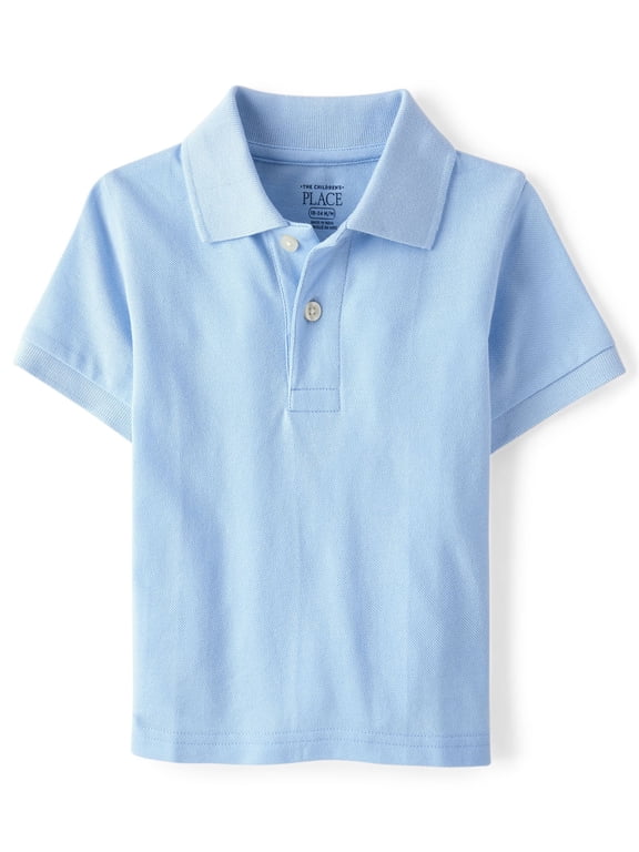 Baby Toddler Boys Uniform Short Sleeve Polo, Sizes 6M-5T