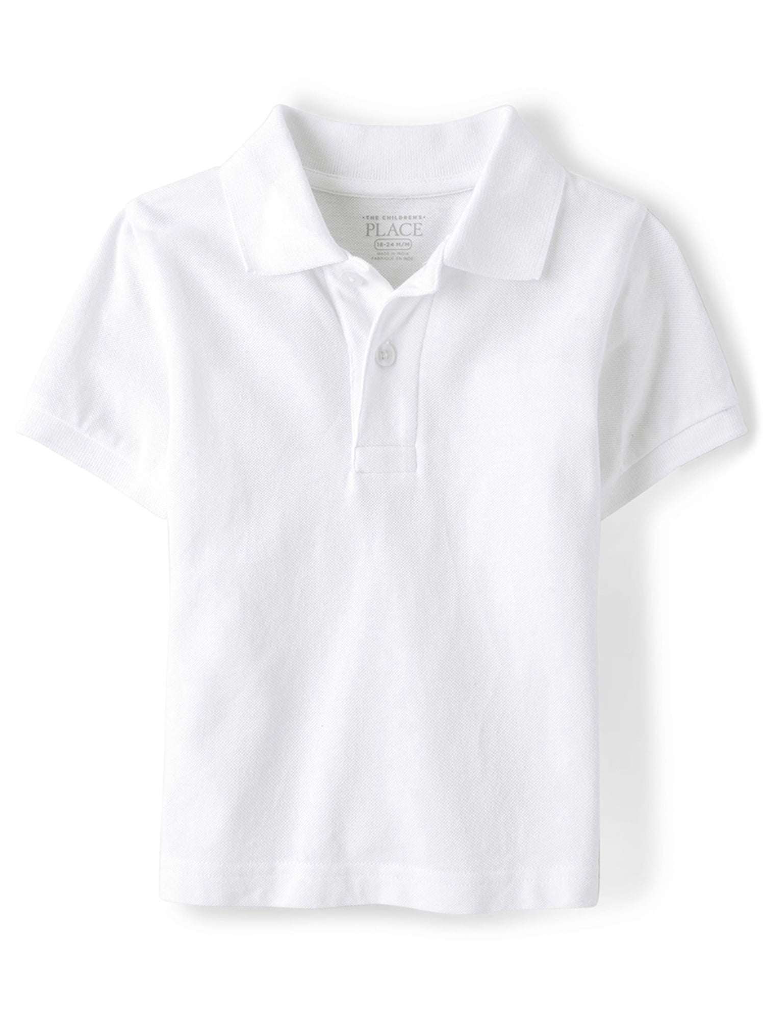 The Children's Place Baby Toddler Boys Uniform Short Sleeve Polo, Sizes 6M-5T