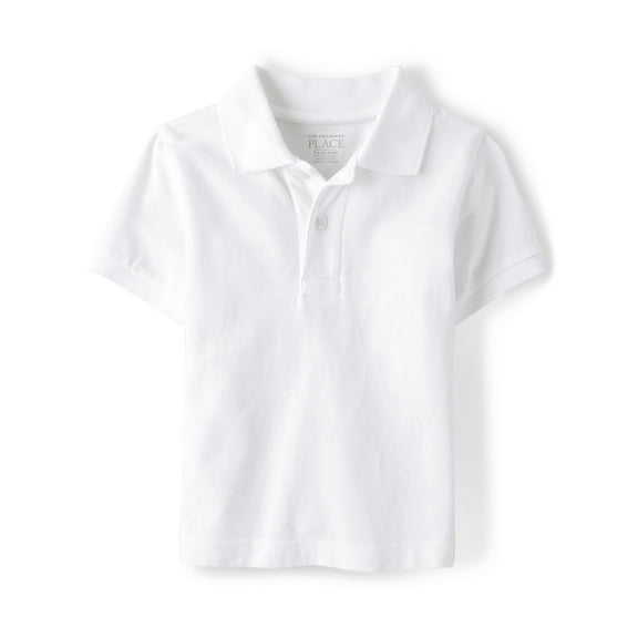 The Children's Place Baby Toddler Boys Uniform Short Sleeve Polo, Sizes 6M-5T