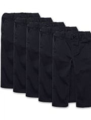 The Children's Place Baby Toddler Boys Uniform Skinny Chino Pant, 5-Pack, Sizes 6M-5T