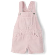 The Childrens Place Baby & Toddler Girl Sleeveless Garment Dyed Shortalls, Sizes 6M-5T