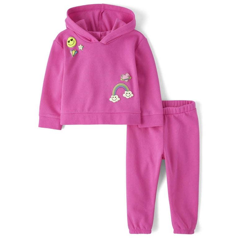 The Children's Place Baby Toddler Girls Hoodie Outfit Set, 2-Piece