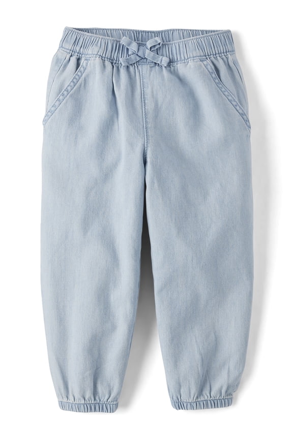 Baby & Toddler Girls Baggy Fit Pull-On Jogger Pants, Sizes 6M-5T