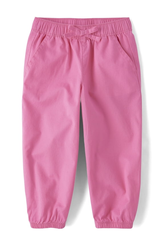 Baby & Toddler Girls Baggy Fit Pull-On Jogger Pants, Sizes 6M-5T