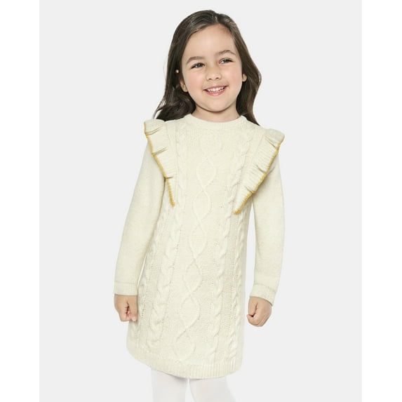 The Children's Place Baby & Toddler Girls Cable Knit Sweater Dress, Sizes 6M-5T