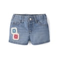 thumbnail image 1 of The Children's Place Baby & Toddler Girls Crochet Shortie Jean Short, Sizes 6M-5T, 1 of 4