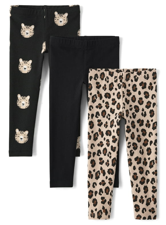 Baby & Toddler Girls Everyday Printed Leggings, 3-Pack, Sizes 6M-5T