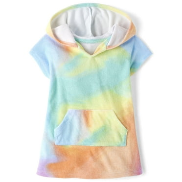 The Children's Place Baby Toddler Girls Hooded Swim Coverup, Sizes 6M-5T