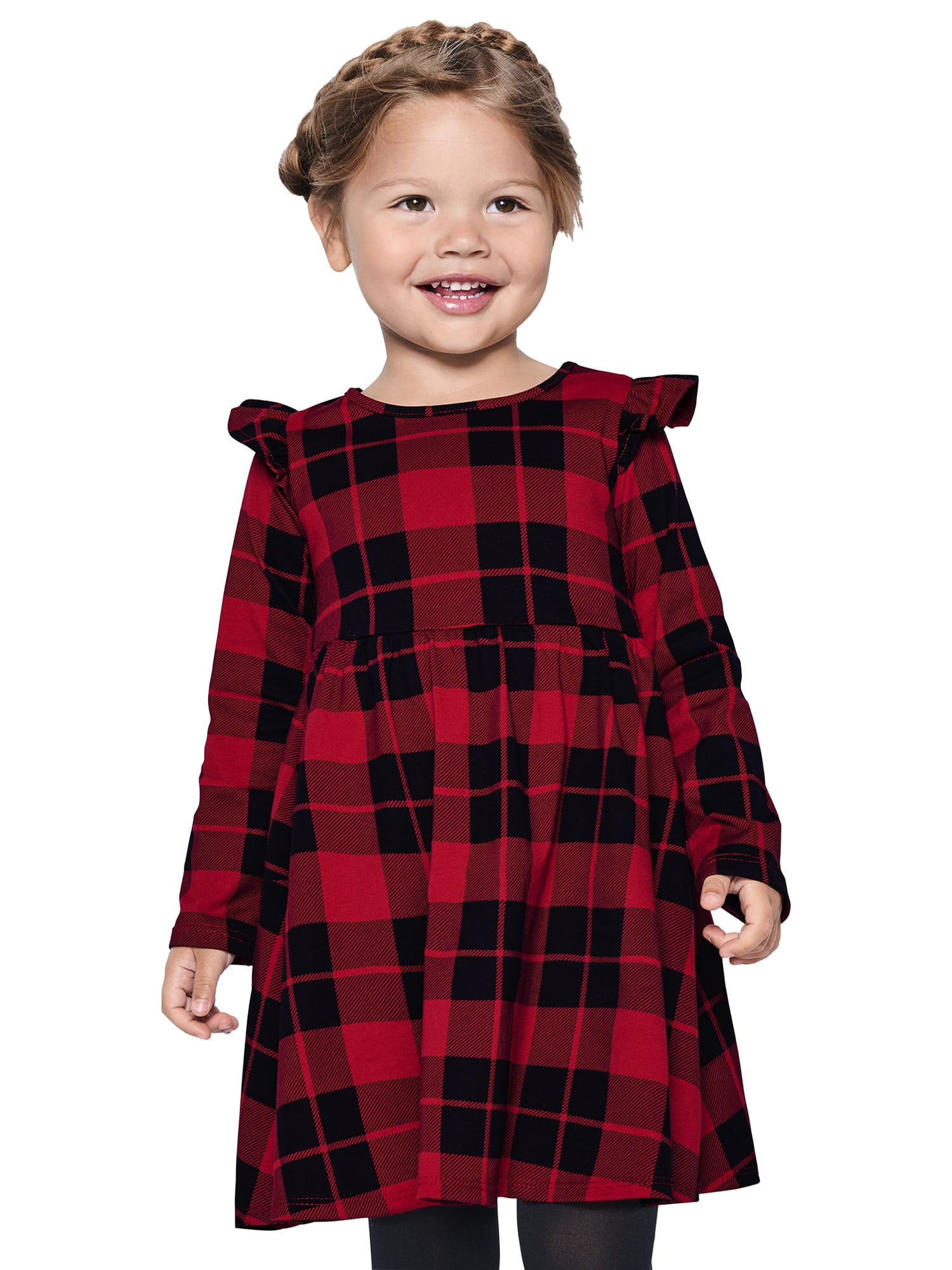 The Children's Place Baby & Toddler Girls Long Sleeve Flutter Dress ...