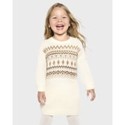 Baby & Toddler Girls Long Sleeve Sweater Dress, Sizes 6M-5T