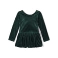 thumbnail image 1 of The Children's Place Baby & Toddler Girls Long Sleeve Velour Bubble Dress, Sizes 6M-5T, 1 of 3