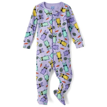 The Children's Place Baby & Toddler Girls One Pice Long Sleeve Cotton Pajamas, Sizes 03M-5T