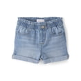 thumbnail image 1 of The Children's Place Baby & Toddler Girls Paperbag Waist Denim Shorts, Sizes 6M-5T, 1 of 3