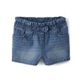 thumbnail image 1 of The Children's Place Baby Toddler Girls Pull-On Bow Front Denim Short, Sizes 6M-5T, 1 of 3