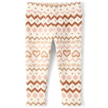 The Children's Place Baby Toddler Girls Pull On Printed Cozy Leggings, Sizes 6M-5T