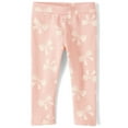 thumbnail image 1 of The Children's Place Baby Toddler Girls Pull On Printed Cozy Leggings, Sizes 6M-5T, 1 of 3