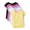 thumbnail image 1 of The Children's Place Baby Toddler Girls Short Sleeve Everyday Tee, 6-Pack, Sizes 12M-5T, 1 of 3