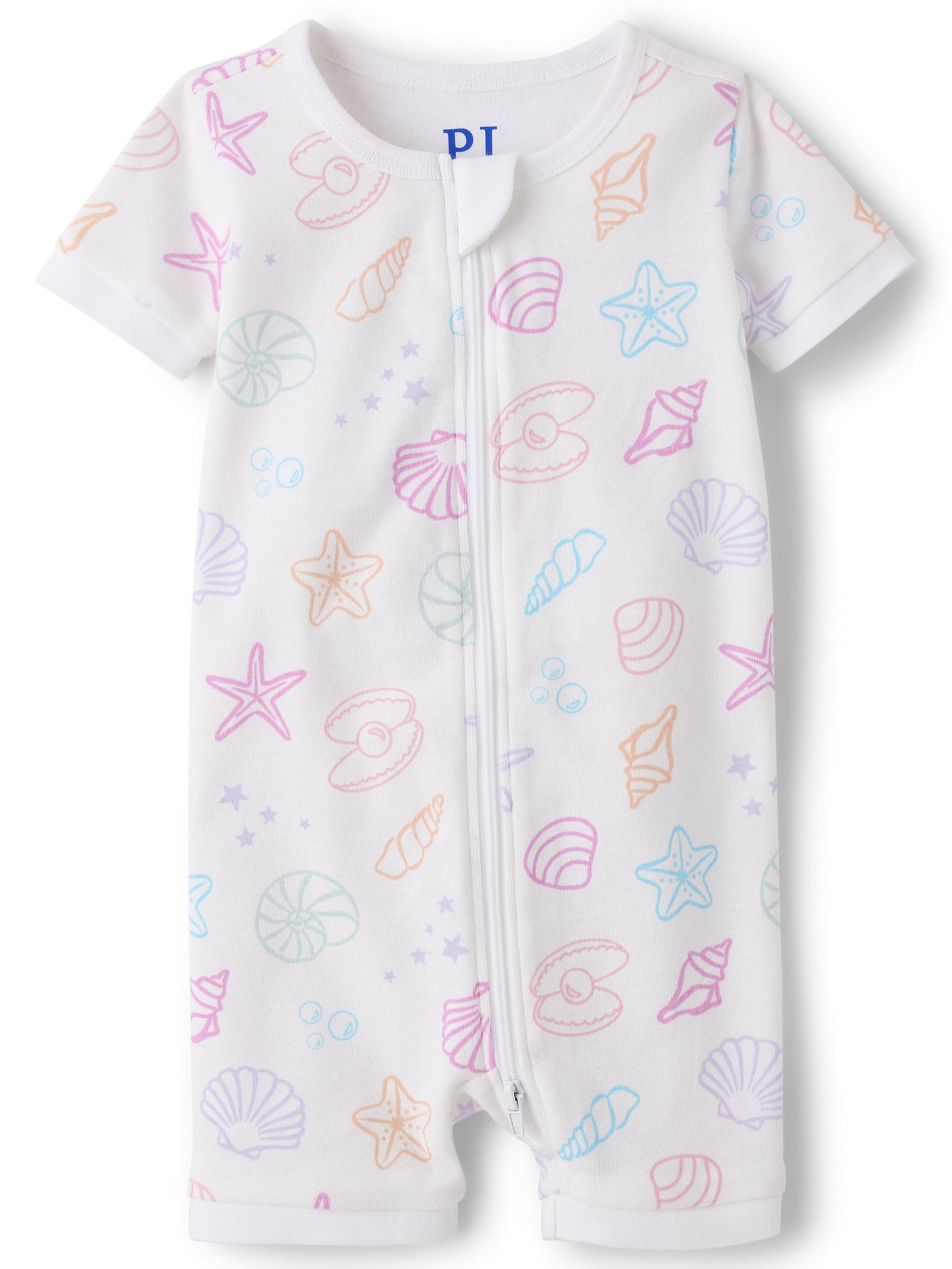 The Children's Place Baby & Toddler Girls Short Sleeve Snug Fit Cotton One Piece PJs, Sizes NB-5T