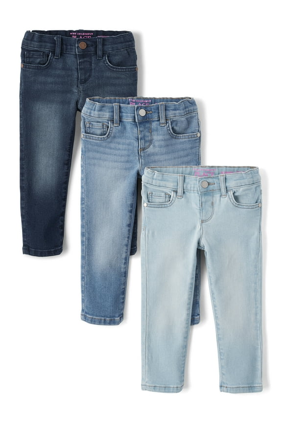 Baby & Toddler Girls Skinny Fit Jean, 3-Pack, Sizes 12M-5T