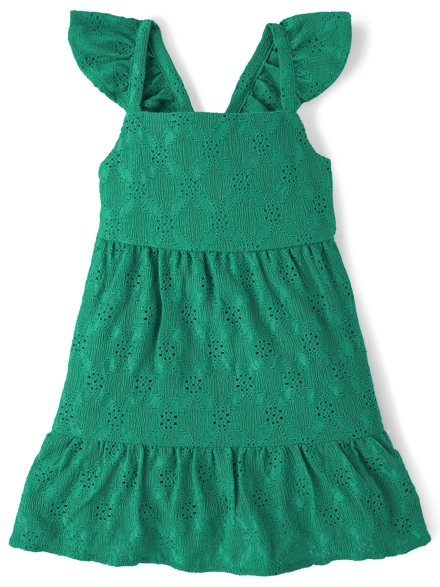 The Children's Place Baby & Toddler Girls Sleeveless Eyelet Bow Back Dress, Sizes 6M-5T