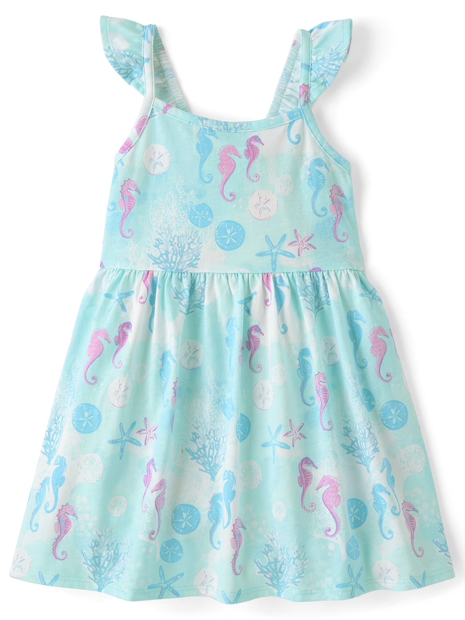The Children's Place Baby & Toddler Girls Sleeveless Flutter Dress, Sizes 6M-5T