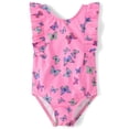 thumbnail image 1 of The Children's Place Baby & Toddler Girls Sleeveless Flutter One Piece Swimsuit, Sizes 6M-5T, 1 of 3