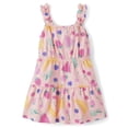 thumbnail image 1 of The Children's Place Baby & Toddler Girls Sleeveless Printed Ruffle Dress, Sizes 6M-5T, 1 of 3