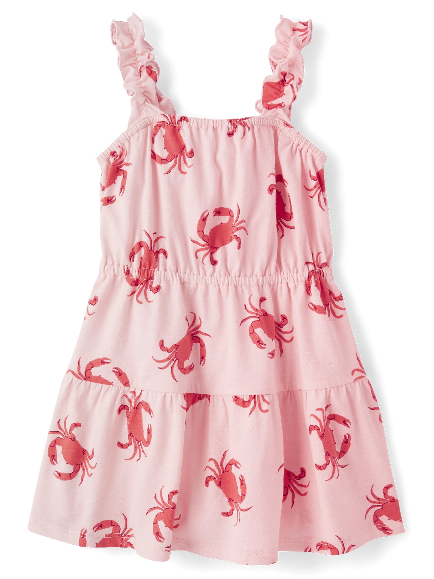 The Children's Place Baby & Toddler Girls Sleeveless Printed Ruffle Dress, Sizes 6M-5T