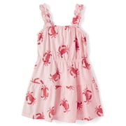 The Children's Place Baby & Toddler Girls Sleeveless Printed Ruffle Dress, Sizes 6M-5T