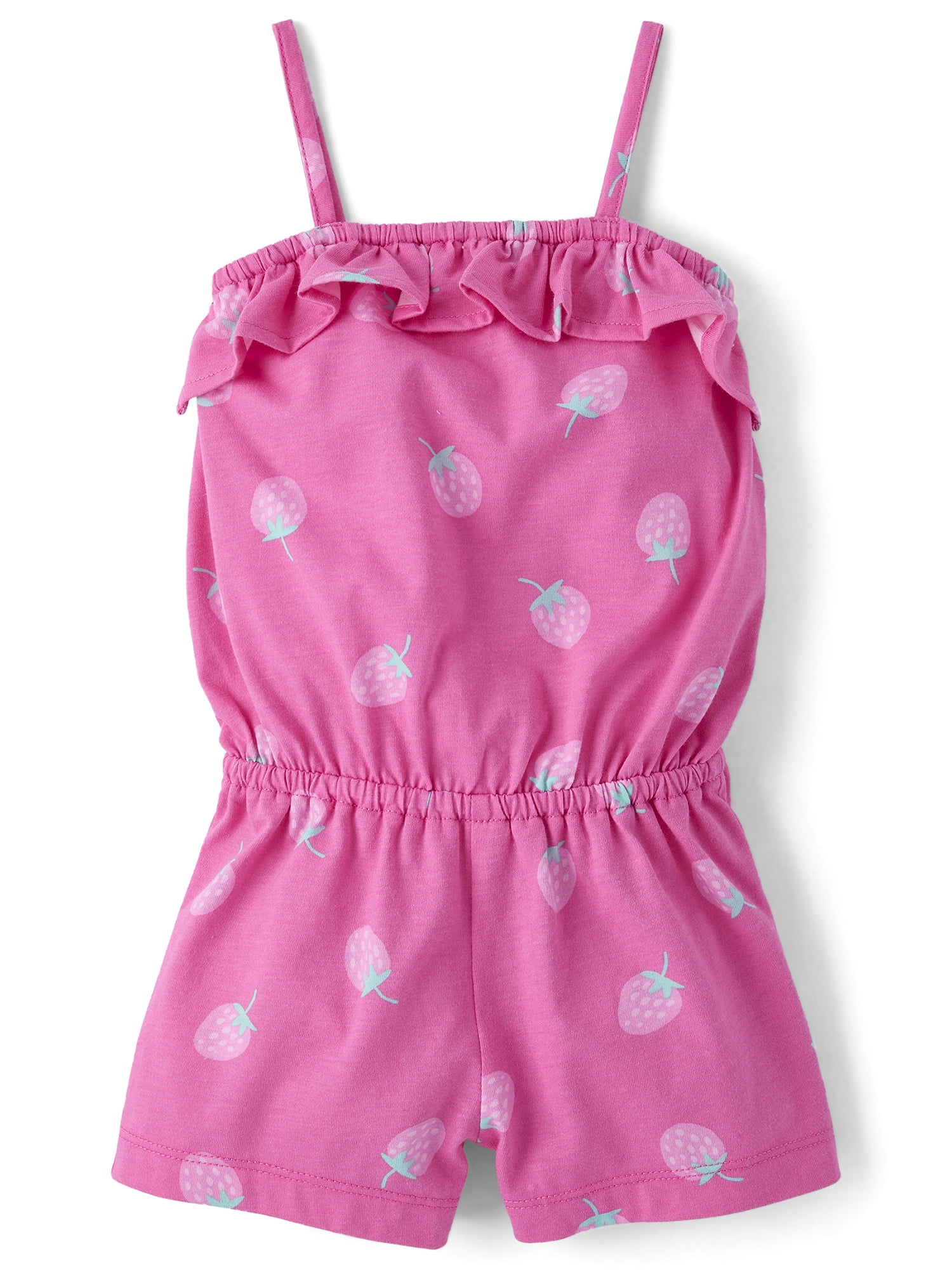The Children's Place Baby & Toddler Girls Sleeveless Printed Ruffle Romper, Sizes 6M-5T