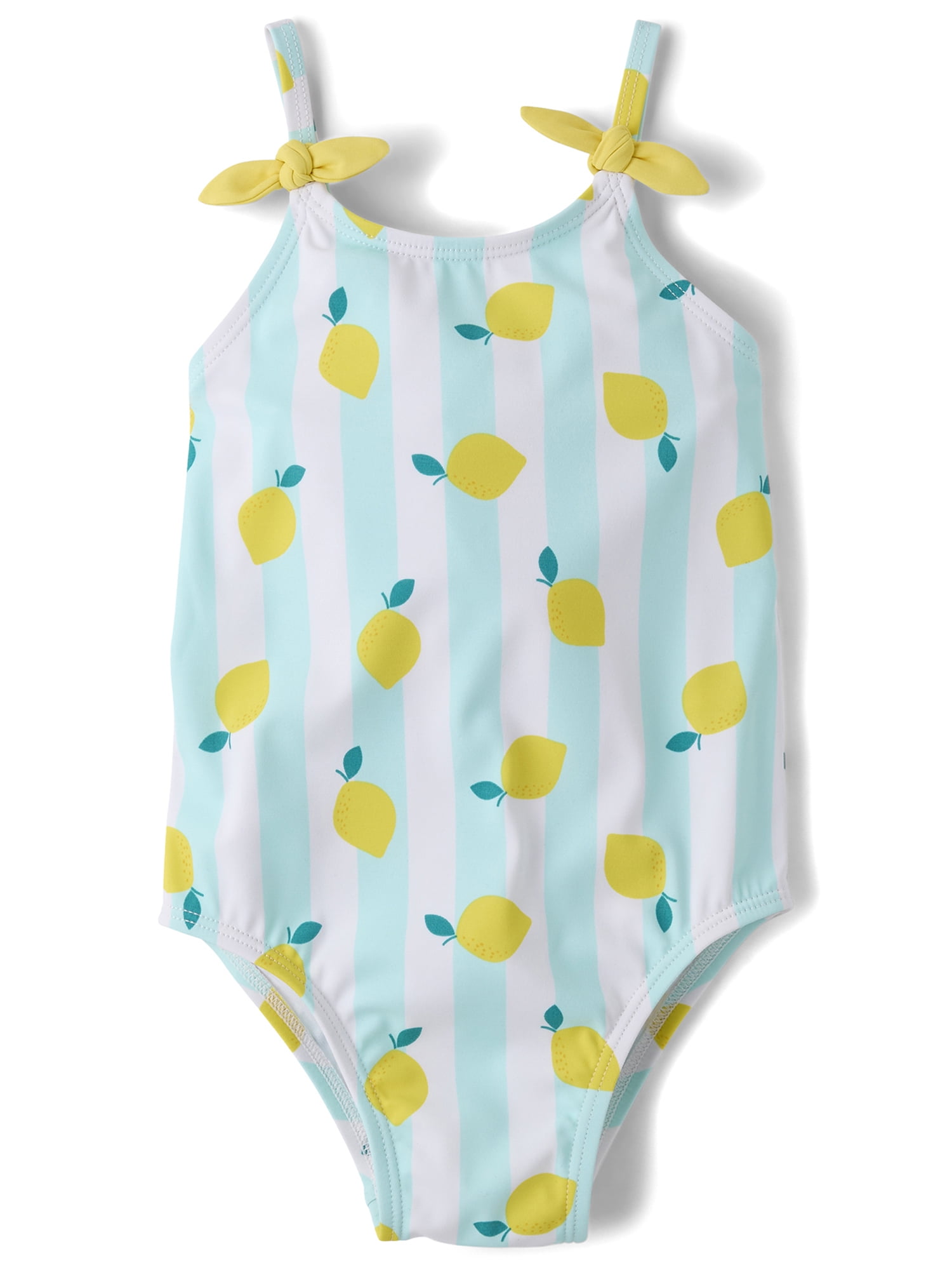 The Children's Place Baby & Toddler Girls Sleeveless Tie Shoulder One Piece Swimsuit, Sizes 6M-5T