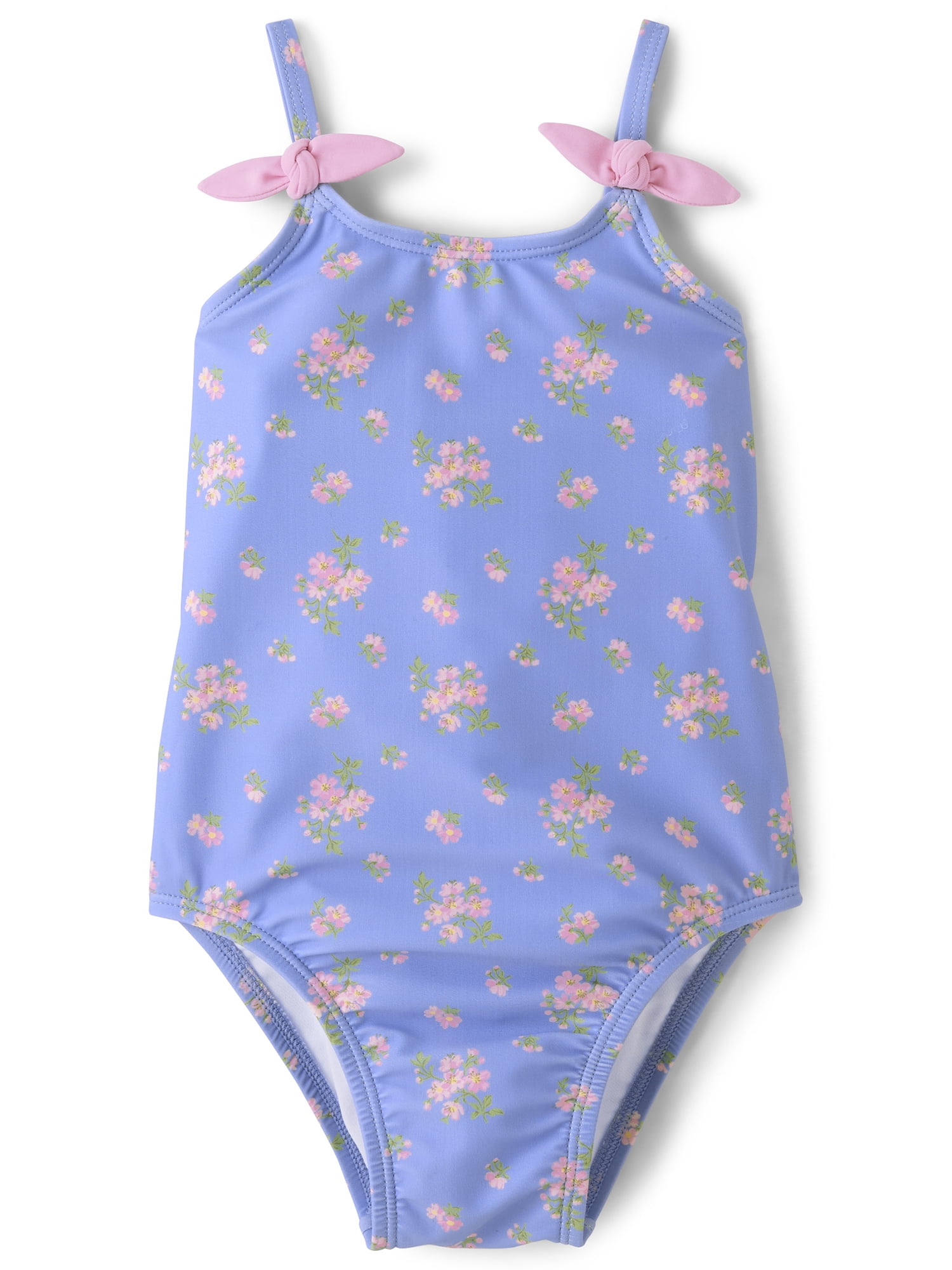 The Children's Place Baby & Toddler Girls Sleeveless Tie Shoulder One Piece Swimsuit, Sizes 6M-5T