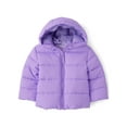thumbnail image 1 of The Children's Place Baby Toddler Girls Winter Hooded Puffer Jacket, Sizes 12M-5T, 1 of 3