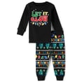 thumbnail image 1 of The Children's Place Unisex Baby & Toddler Glow in the Dark Matching Family Pajamas Top and Pants Set, 2-Piece, Sizes NB-5T, 1 of 4