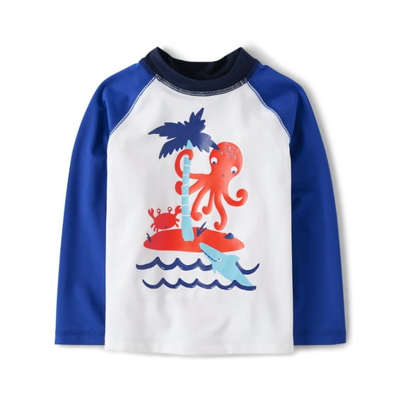 The Children's Place Baby & Toddler Long Sleeve Rashguard, Sizes 12M-5T