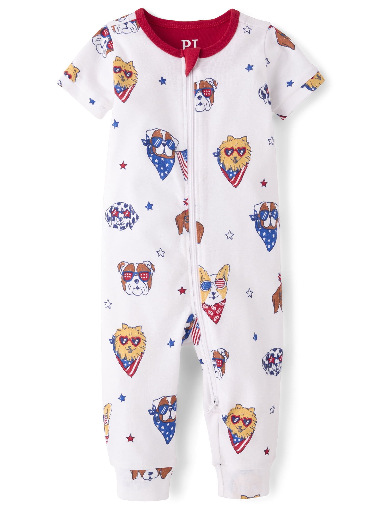 The Children's Place Baby & Toddler Short Sleeve Snug Fit Cotton One Piece PJs, Sizes NB-5T