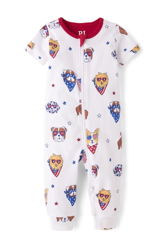Baby & Toddler Short Sleeve Snug Fit Cotton One Piece PJs, Sizes NB-5T