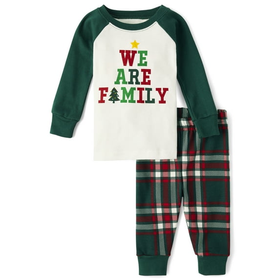 The Children's Place Baby Unisex Matching Family We Are Family Snug Fit Cotton Pajamas, Sizes 0-24 Months