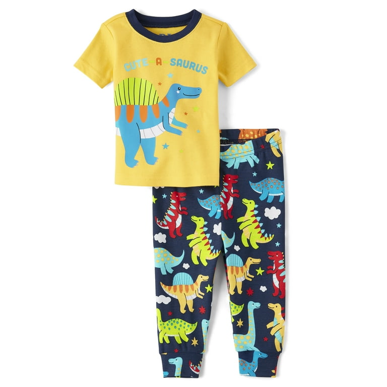 The Children s Place Baby Toddler Boys Short Sleeve Cotton PJs Sizes 0 3M 6T