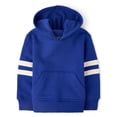 thumbnail image 1 of The Children's Place Baby and Toddler Boys Active Long Sleeve Varsity Stripe Premium Fleece Hoodie, Sizes 6M-5T, 1 of 4