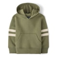 thumbnail image 1 of The Children's Place Baby and Toddler Boys Active Long Sleeve Varsity Stripe Premium Fleece Hoodie, Sizes 6M-5T, 1 of 4