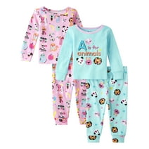 The Children's Place Baby and Toddler Girl's Long Sleeve Snug Fit Cotton Pajamas, 2-Pack, Sizes 9-12M - 6T